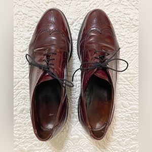 Allen Edmonds Kingswood Wingtip Oxfords Dress Shoes Style 2977 Burgundy 9.5 D